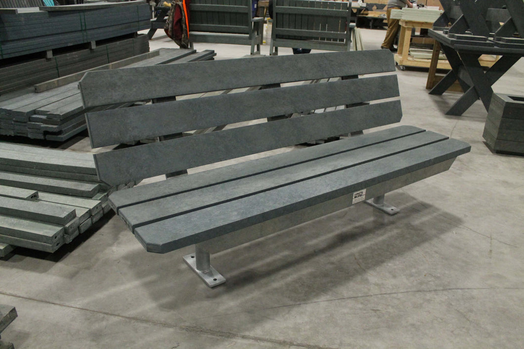 Park/Trail Bench with Galvanized Frames